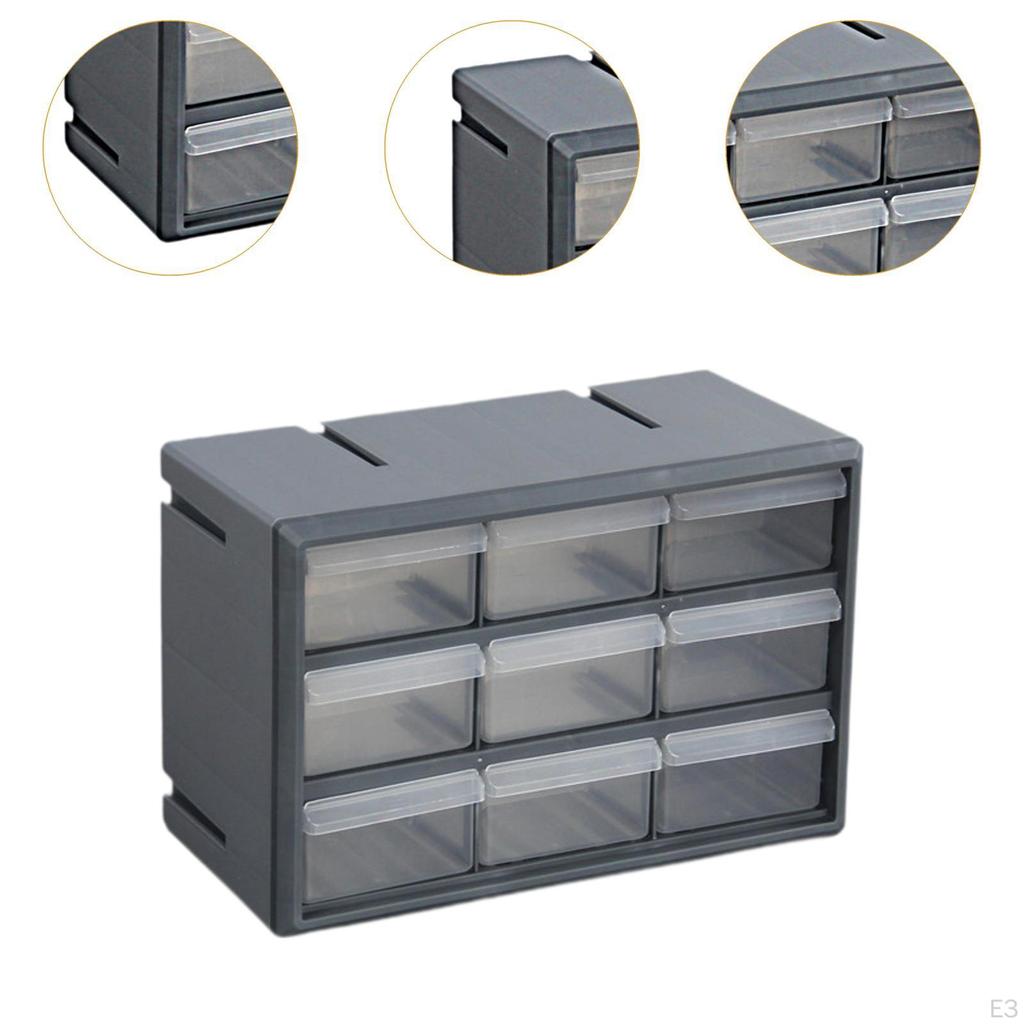 9 Drawer Storage Organizer Cabinet Bead for Storing Nuts and Bolts