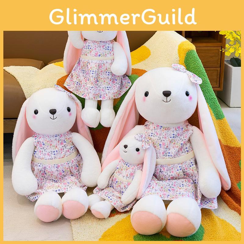 Cute Skirt Floral Rabbit Plush Toy Birthday Gift Children Bed Sleeping Doll