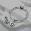 Charm Copper Mysterious Luminous Star Moon Bead Fits Charm Plata Genuine Bracelets Bead Women Jewelry Crafting DoItYourself