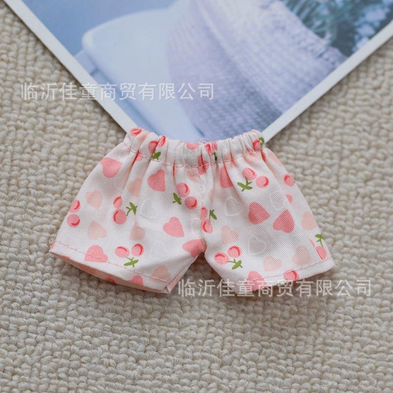 Labubu Doll Clothing Headmaster Dog Floral Dress 17cm Plush Doll Clothing Accessories Labubu I II Idol Doll Sitting Party