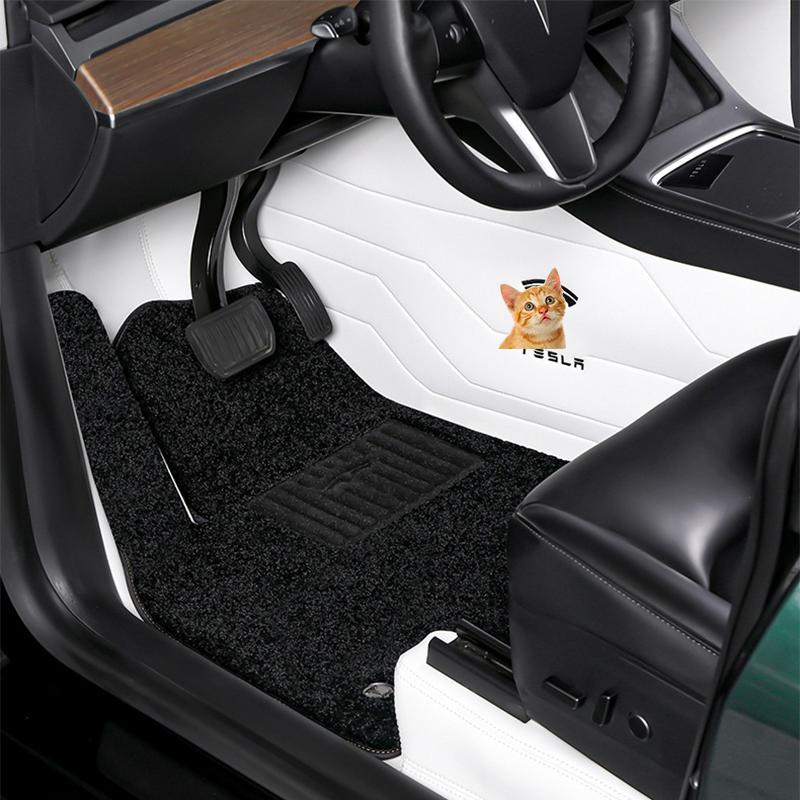 

Коврики для пола модели tesla Y/3/S/X, кожаные, с полным покрытием, разбираемое сиденье, подходят на 100%, улучшают зрение, новые белые, на заказ, tesla y 3 фута