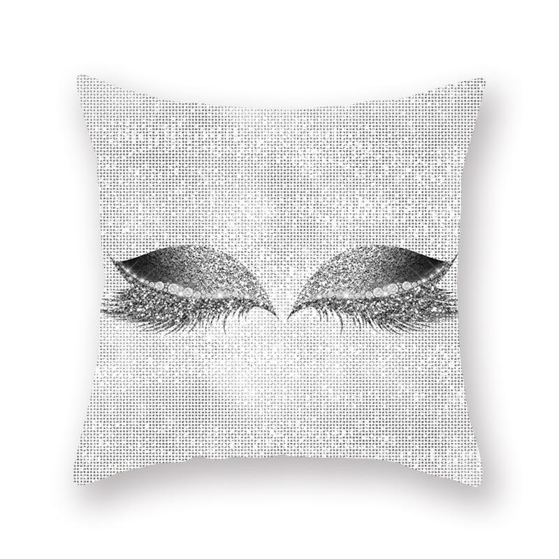 Ins Eyelash Peach Velvet Pillowcase Pillow Sleep Waist Pillowcase Home