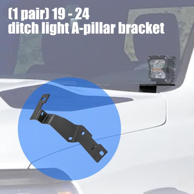 Long Lasting Reinforced Frame Tool Free Quick Mount Engine Cover Light Holders Hood Hinge Ditch Bracket For 2500 3500