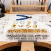 36 Piece Metal Bead Spacer Set In 6 Colors Bracelet Alignment Beads Positioning Beads For Multi Layer Jewelry Designs