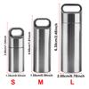S M L Pill Storage Box Metal Phial Pill Case Portable For Firstaid Camping Pendant Medicine Boxes Waterproof Stainless Steel