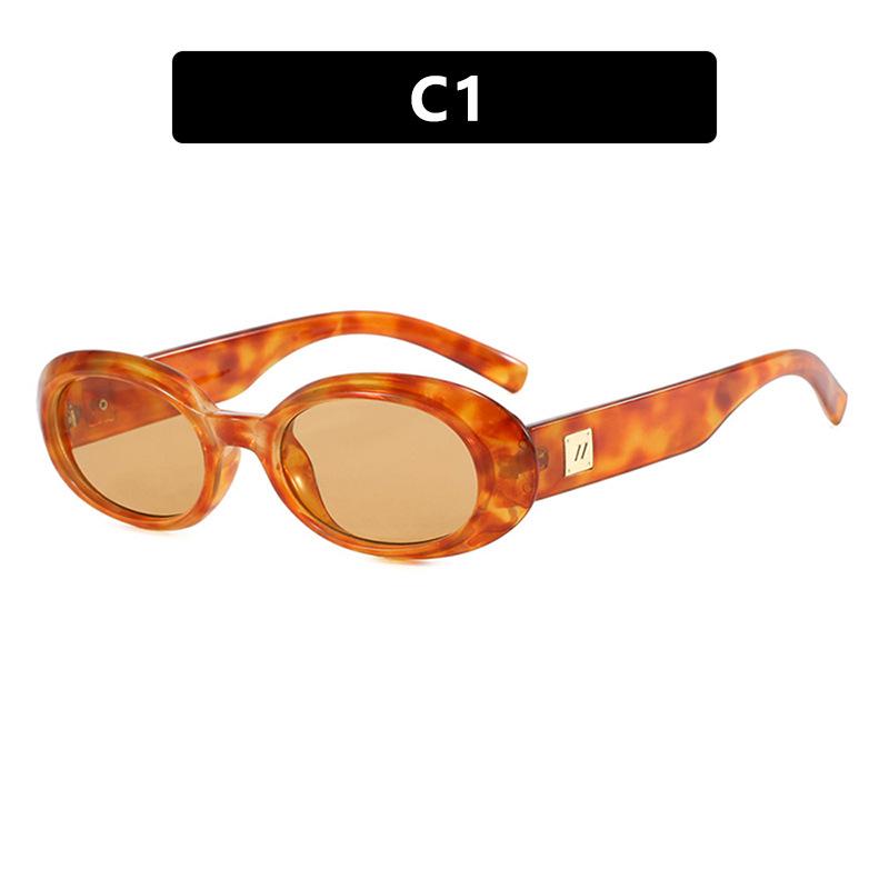 Новые классические маленькие овальные солнцезащитные очки для мужчин и женщин, минималистичные ретро-оттенки для уличного стиля