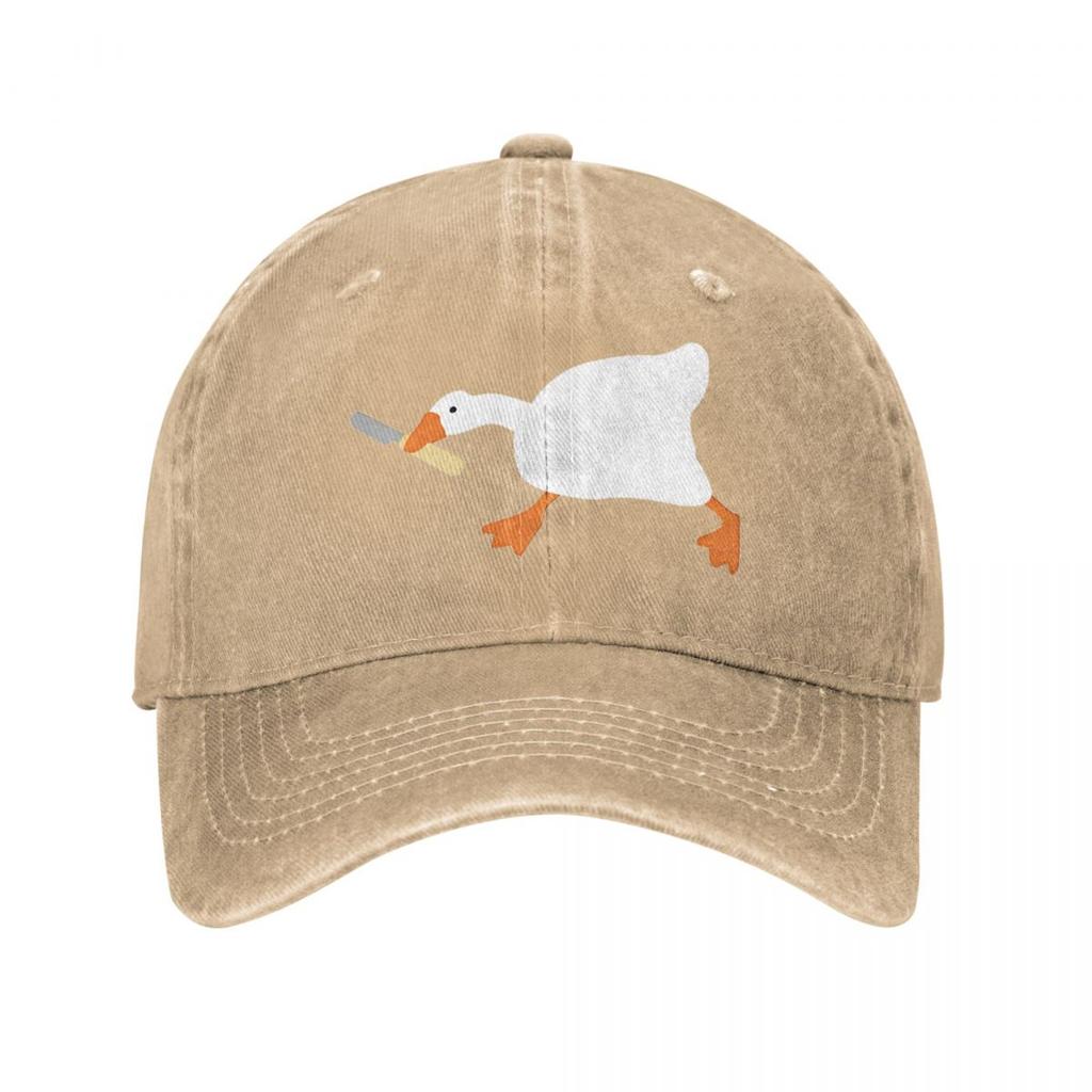 A Goose Peace Was Never An Option Baseball Caps Vintage Distressed Washed Cartoon Ducks Snapback Cap Unstructured Soft Caps Hat