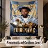 Benutzerdefinierter Text Gedruckte Wandteppich Kendrick Lamar Muster Großes Wandbehang Innenraum Dekoration