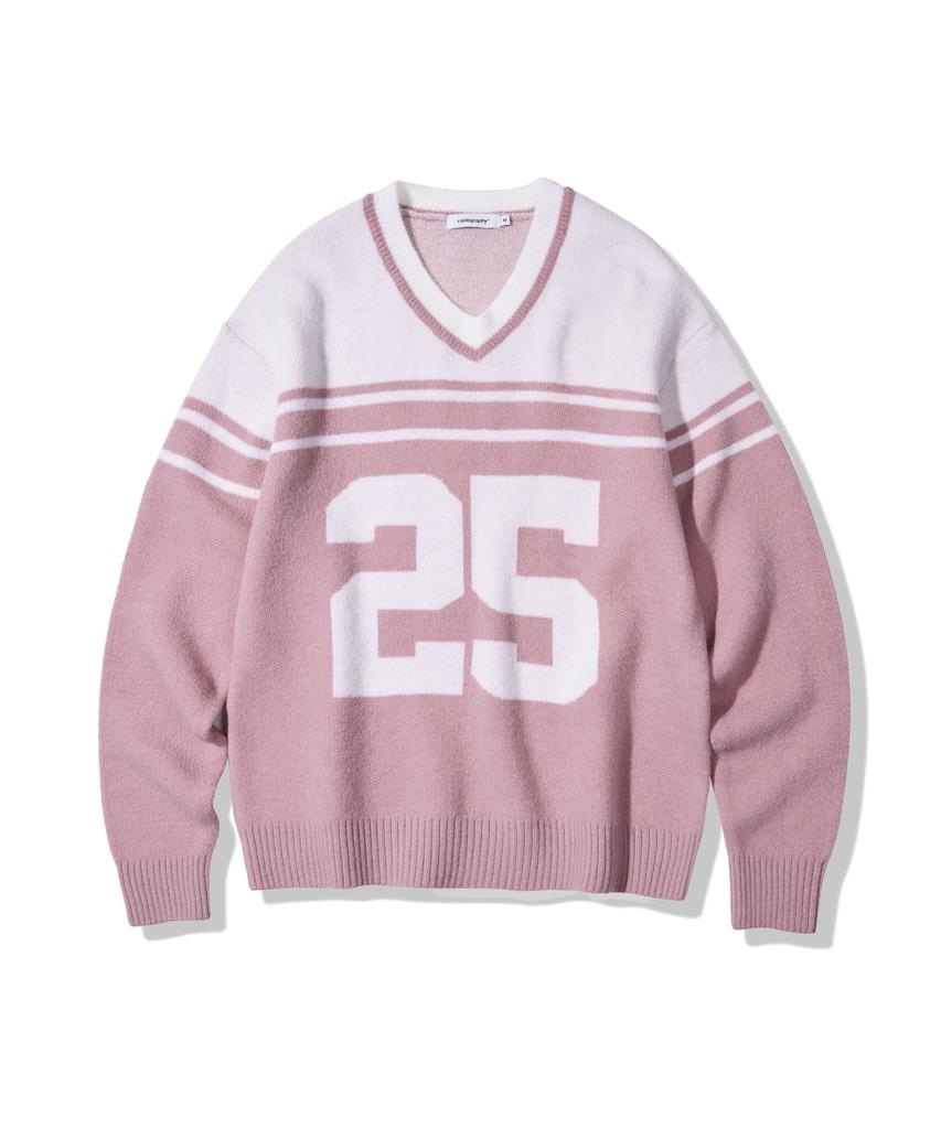 CGP 25 C.Graphy V-Neck Knit_Indie Pink