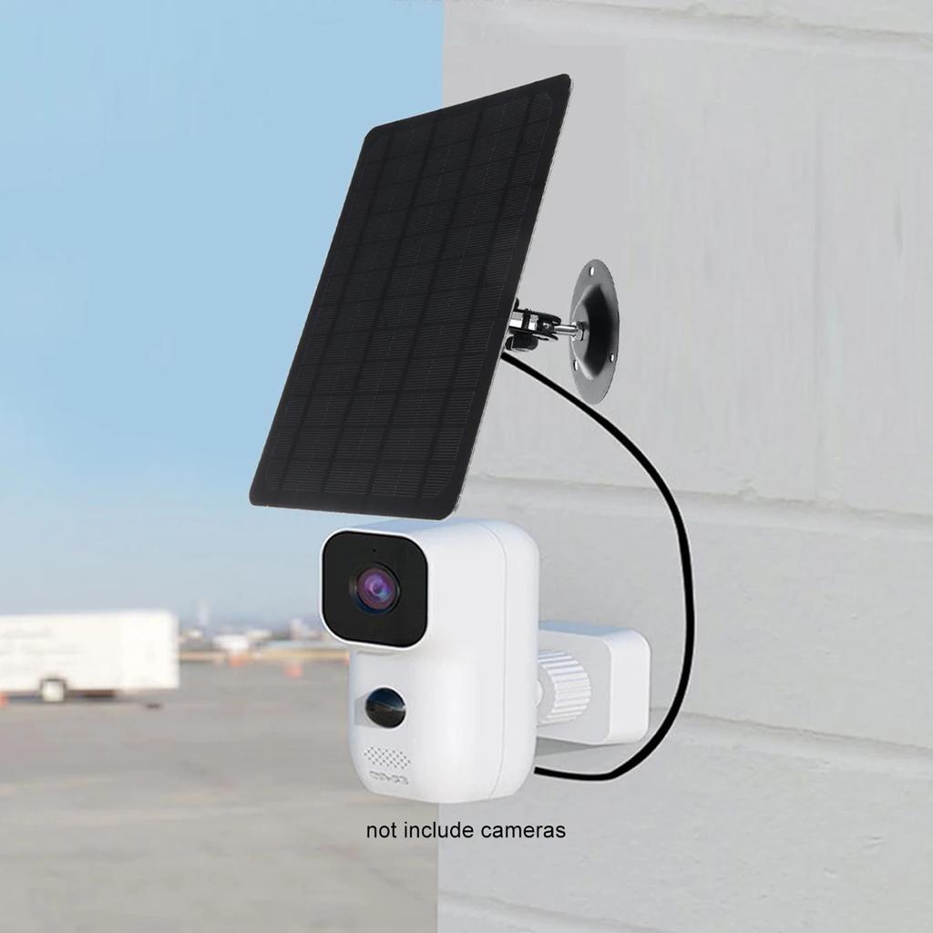 10W 5V Micro USB Solar Panel 2000mAh 360-degree Rotation Waterproof Wall Mounted Monocrystal