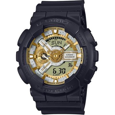 Casio Herre G-SHOCK GA-110CD-1A9JF [G-SHOCK Metallisk Farve Urskive Serie] Rundt Ur Sort Resin
