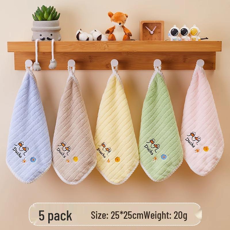 Kids' Year-Round Soft Absorbent Cotton Face Towel - Perfect for Kindergarten Boys & Girls