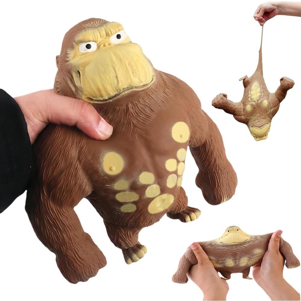 

Squishy Monkey Press Plaything Elastic Stretchable Glue-Sand Filled Rubber Gorilla For Relaxation Stress Ease Adult Toy