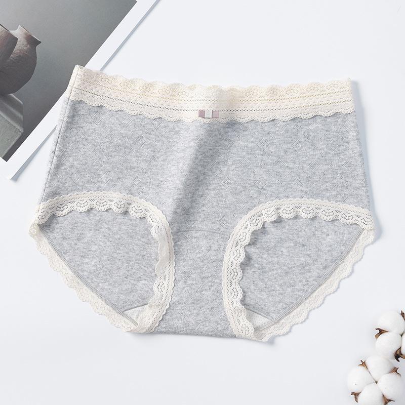 Women's Spring and Autumn Color Cotton 10A Antibacterial Extended Crotch Seamless Underpants