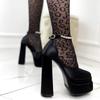 New Women Sandals Summer Sexy Thick High Heels Platform Black Red Yellow Dress Party Wedding Shoes Pumps