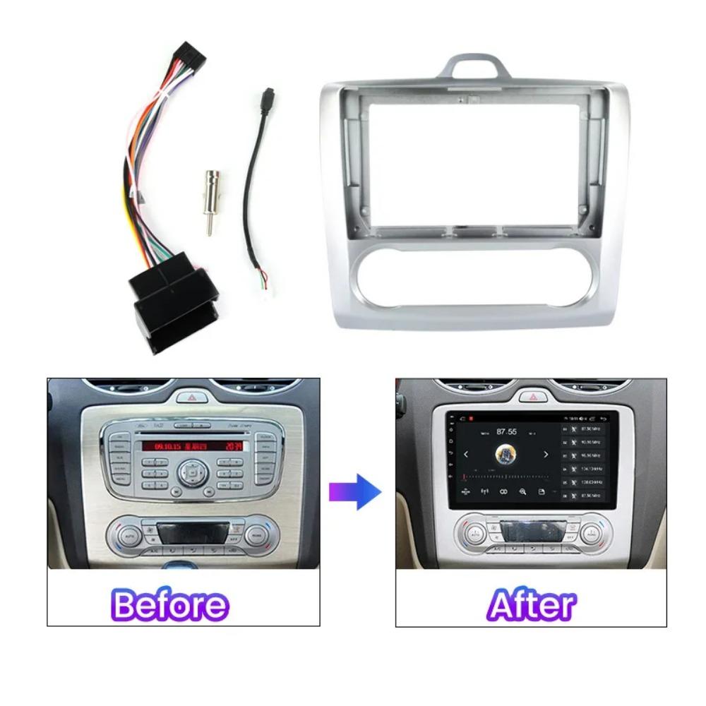 9-Inch Automotive Android For Ford Focus 2 S-Max For Media Player Panel Radio Guard Frame Mounting Bracket Kit Frame Frame Edge