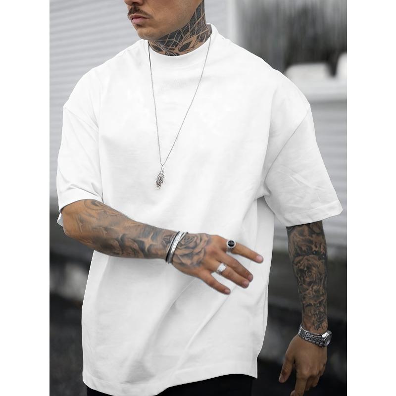Men's Fashion Casual CALIFORNIA Print Regular Shoulder Short Sleeve T-Shirt, Comfortable and Versatile, Suitable for All Seasons