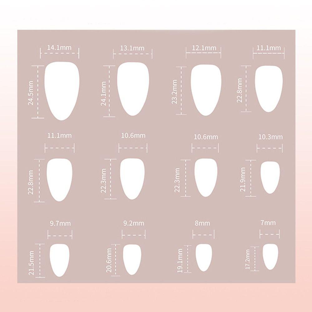 Manicure Długie Migdałowe Sztuczne Paznokcie Kwiaty Motyl French Press on Nails Aurora Odpinane Sztuczne Paznokcie Kobiety