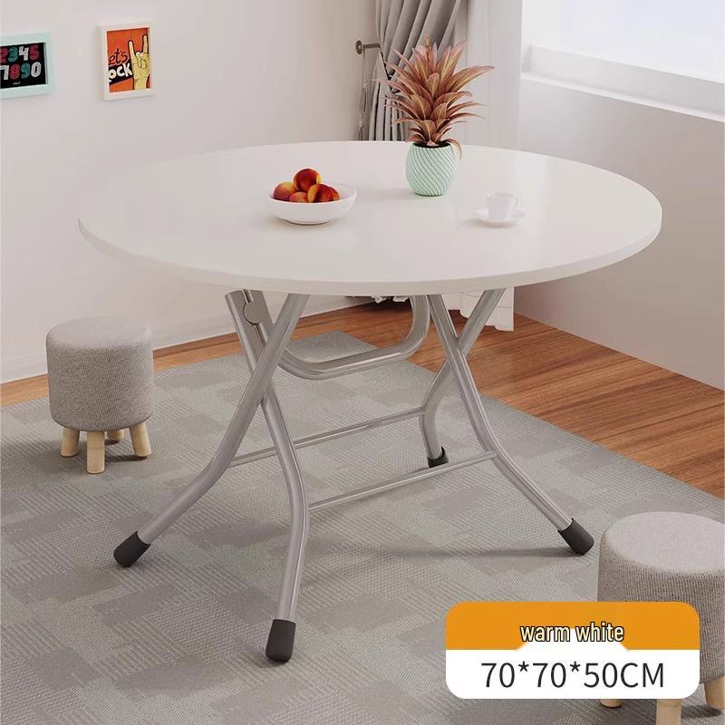 Compact Folding Dining Table for Small Spaces - Indoor/Outdoor Use, Square & Round Options Available