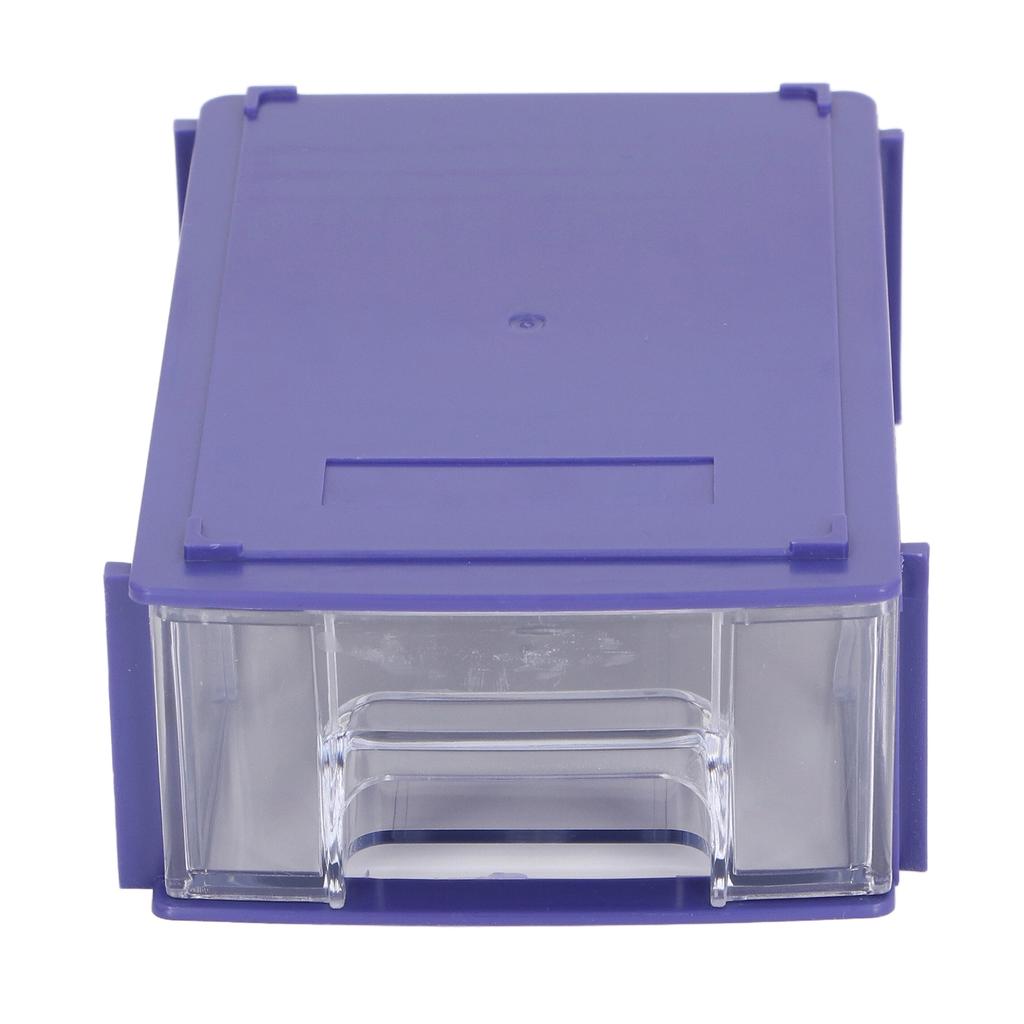 Stackable Storage Drawer Plastic Mini Organizer for Small Parts Screw Craft Blue Shell 140 X 90 X 40mm