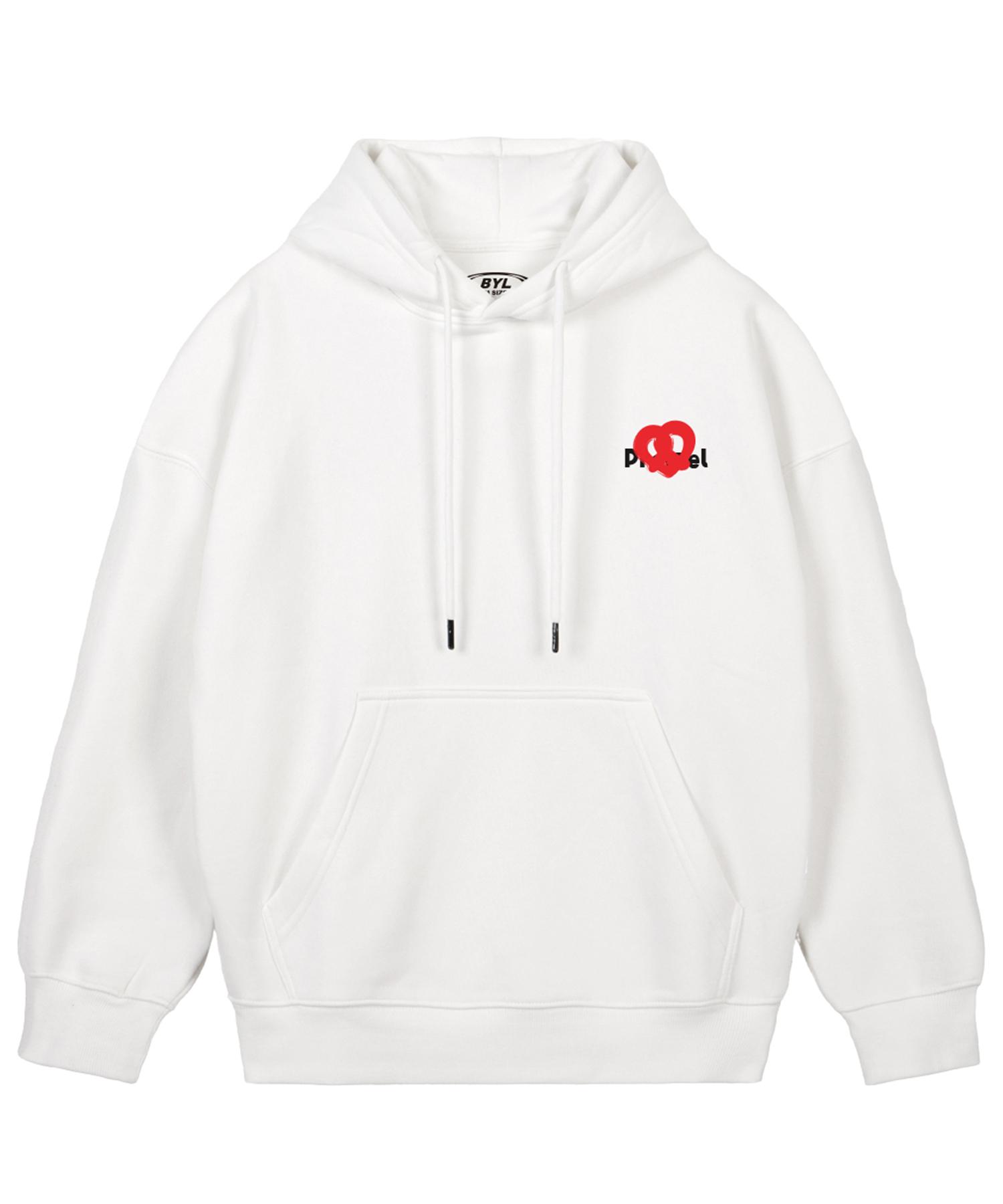 Biel Pretzel Logo Hoodie White M (Brushed)