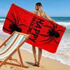 Spooky Webbed Elegance Print Beach Towel, Quick Drying, Suitable for Travel, Outdoor Sports, Jogging, the Beach and Swimming, Gift