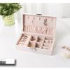 Elegant Square Jewelry Box: High-Capacity, Multi-Functional Storage for Rings, Earrings, and Necklaces - Trendy European and American Design