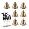 Farm Cattle And Sheep Brass Bell Livestock Horse And Dog Grazing Bell Anti-lost Pure Copper Imitation Rust Sound Loud Bell 1 Pc