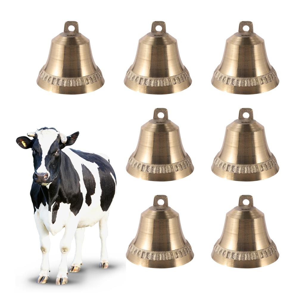 Farm Cattle And Sheep Brass Bell Livestock Horse And Dog Grazing Bell Anti-lost Pure Copper Imitation Rust Sound Loud Bell 1 Pc