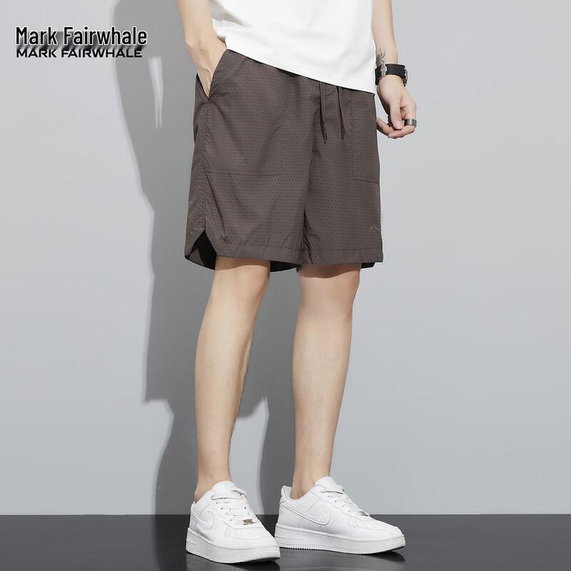 Mark Fairwhale Men's Ice Silk Straight-Leg Shorts