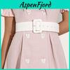 Stylish Wide Women's Waist Belt With Buckle For Dress Shaping And Slimming Look