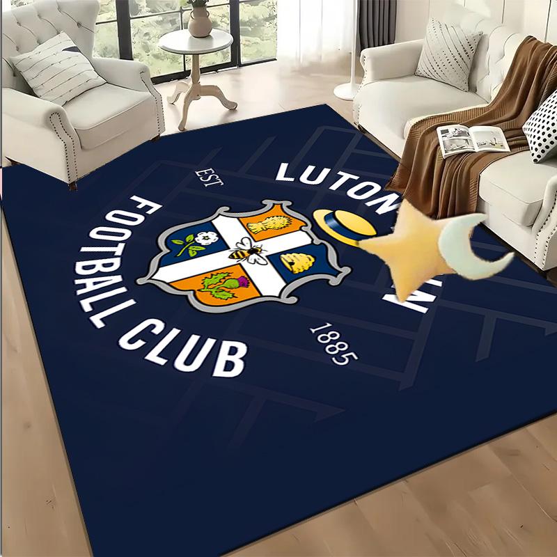 1PC Luton Town Crest Floor Mat for Living Room, Game Rooms, Office, Bedroom, Office Floor Mat Playful Design, Christmas fan gifts