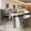 60cm Kitchen Storage Rack Non Perforated Stainless Steel Household Wall Mounted Seasoning Chopsticks Knife Holder Storage Rack