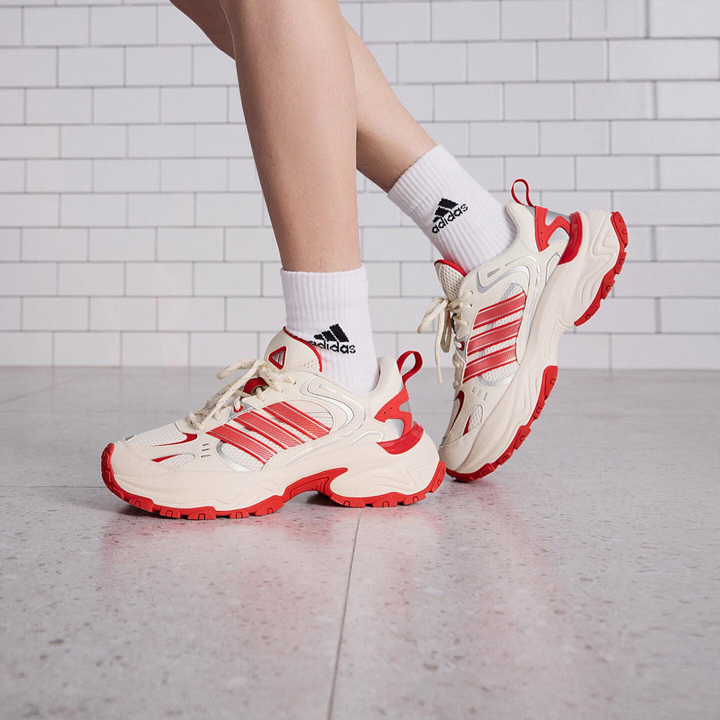 Adidas SHADOW FEVER Running Shoes Women s Beige Red 36