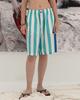 EDENIK Ezs5Pt01Gn Resort Striped Shorts (Green)