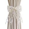 Curtain Tieback Beautiful Bow Lace Holder Hook Buckle Fashion Decorative Pretty Clip Polyester S8K5