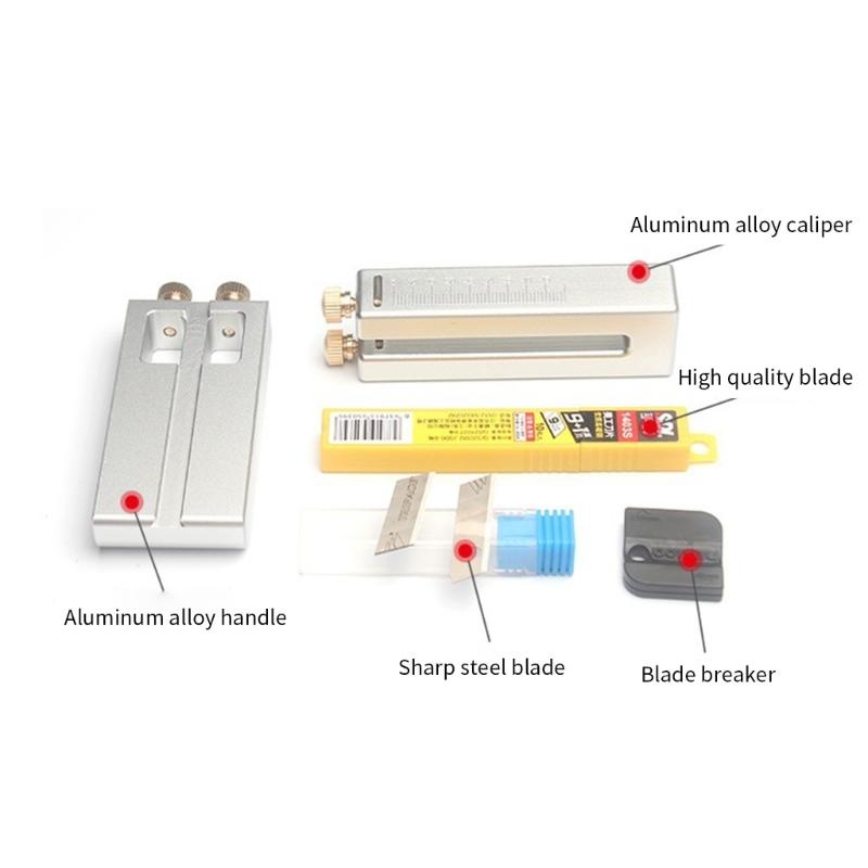 Professional Belt Cutter Tool Set Features Adjustable Cutting Width Aluminum Alloy Materials for Home Use