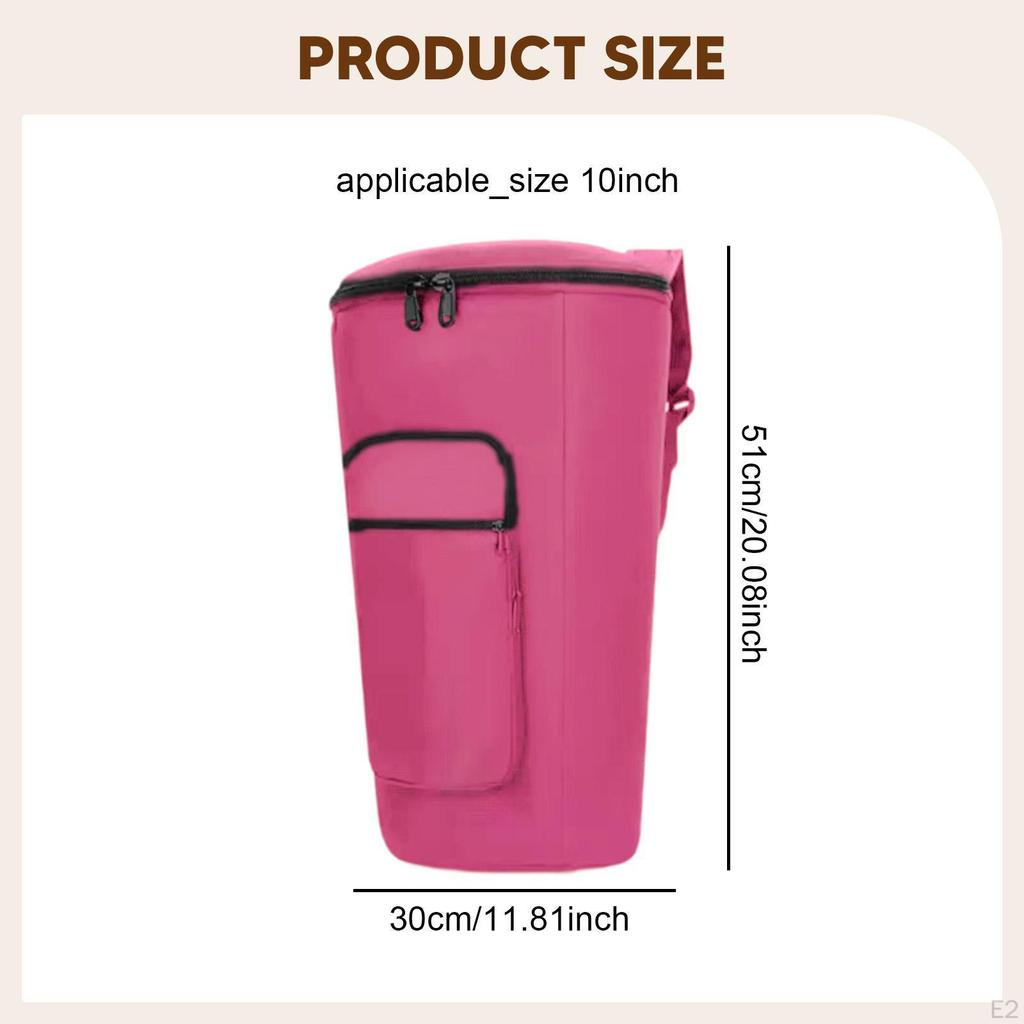 Djembe Bag Water Resistant 10 Inch Fashion Hand Drum Handbag Cover Sturdy Shockproof Thickened