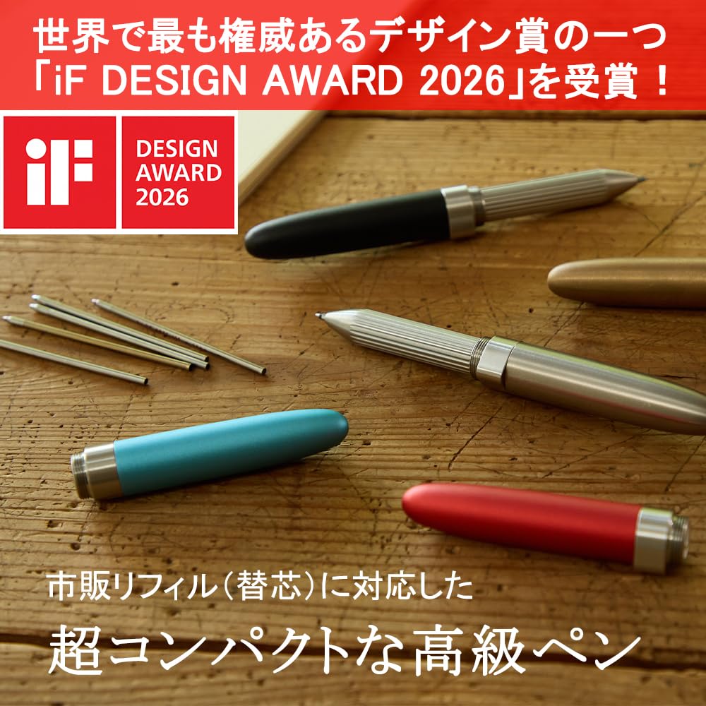 Deff Ballpoint Pen Premium Pen Extra Short Jet Black Refill, Refill, Jacket, Design, Unisex, Gift, Oil-based/Water-based, Business,