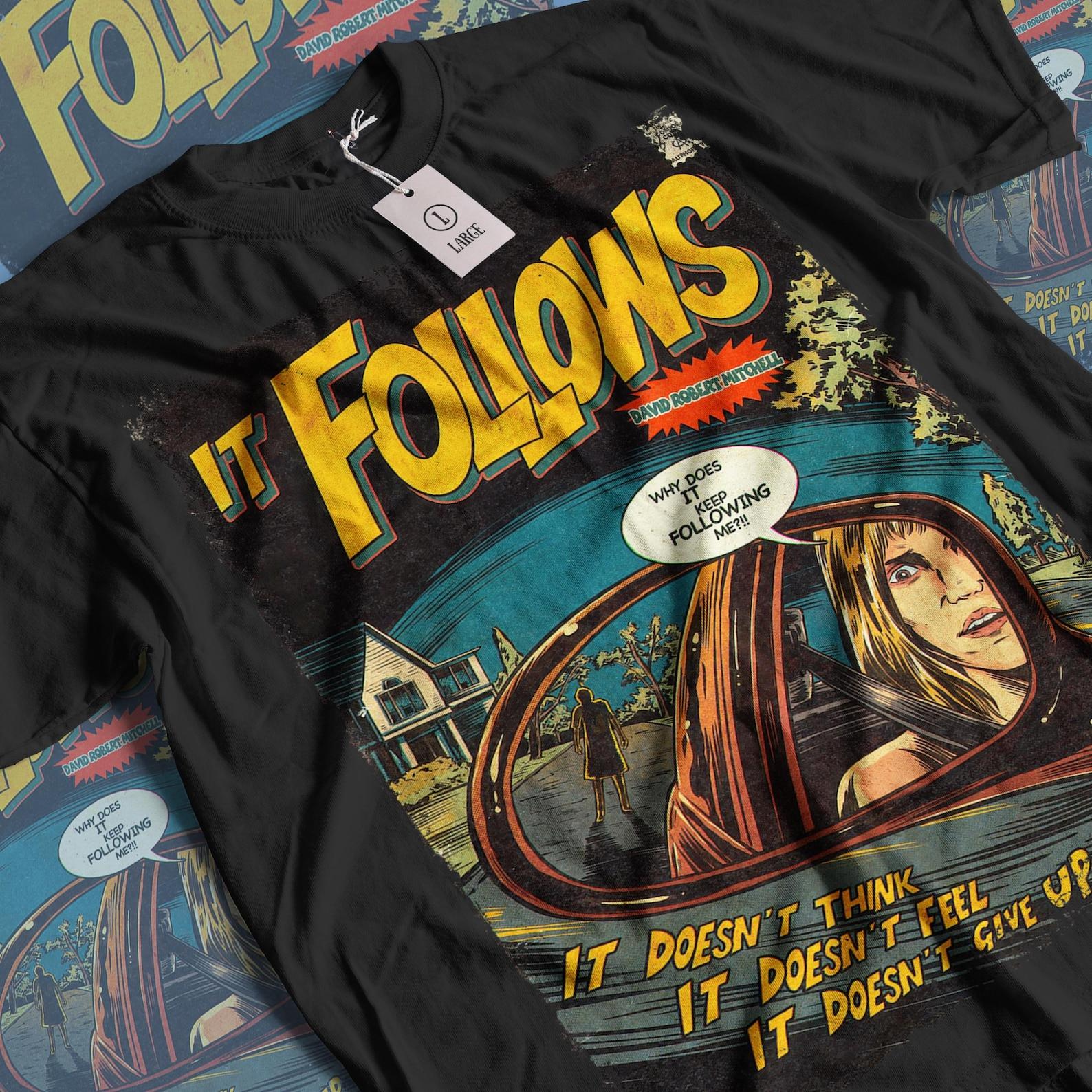 It Follows Movie T-Shirt: Vintage Horror Graphic Tee L