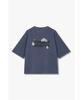 STUDIO TOMBOY Garment Dyed Reversible Print Short Sleeve T-Shirt_Navy 9176322974