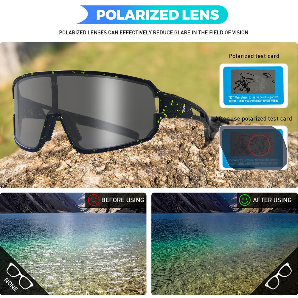 Ultraleichte photochrome Fahrrad-Sonnenbrille für Herren und Damen, UV400-Schutz, polarisierte Fahrradbrille, Fahrradbrillen-Zubehör