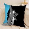 B-Bojack Horseman Cushion Cover Soft Plush Fabric Double-Sided Printed Sofa Cushion Cover For All Seasons Home Decor Gift