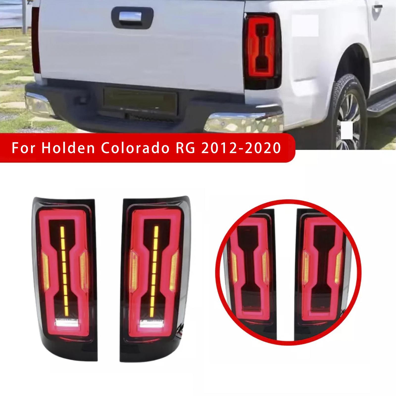 

Rear Right & Left LED Tail Light Lamp Pair For Holden Colorado RG 12-2020 Smoke