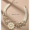 European & American Pearl Flower Short Bohemian Choker Necklace