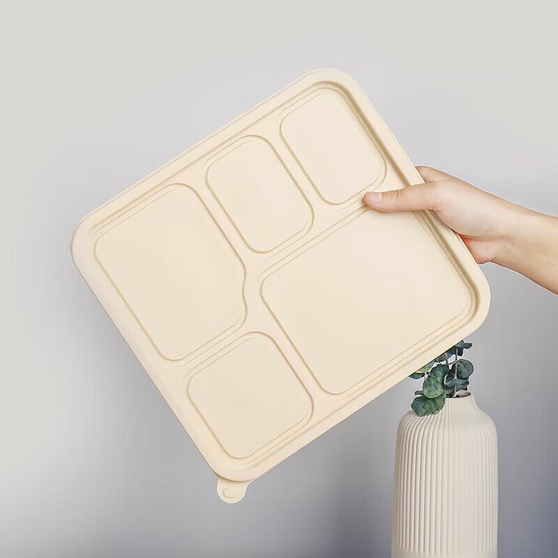 Ningzhao Biodegradable 5-Compartment Lunch Boxes (50 Sets)