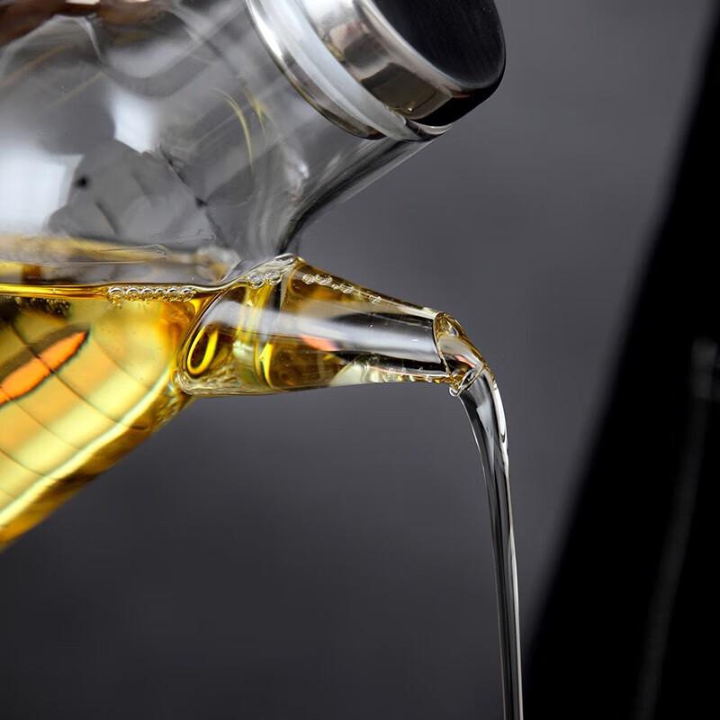 Leak-proof Glass Oil & Vinegar Dispenser with Scale