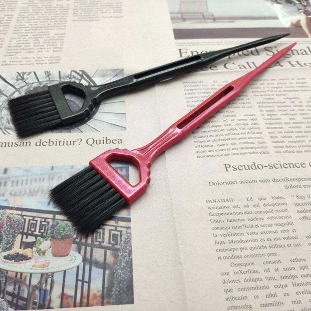 3pcs Dye Brush Rosy For Home Salon Use, Durable Pp Coloring Applicator, Hair Tint Brush, Hairdressing Tool, Hair Care Styling