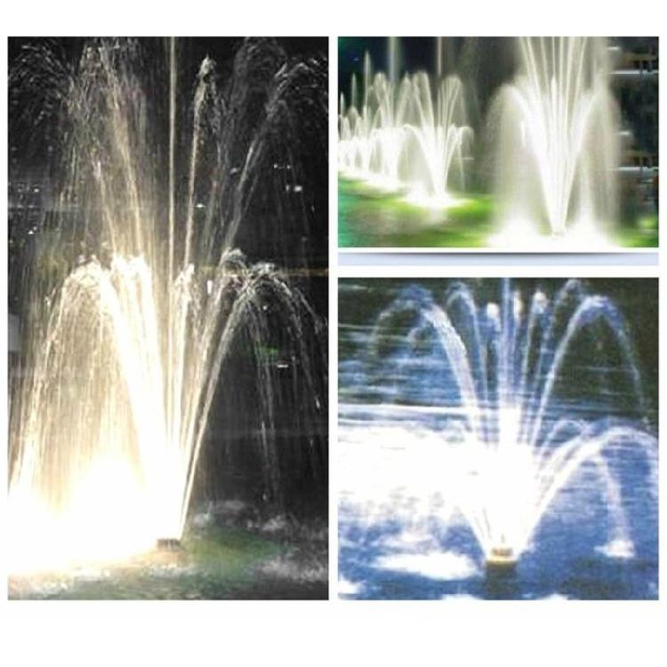 Messing Wasserfontäne Sprinklerkopf 2-stufige Sprühdüse Ersatz für Außenbrunnen Landschaft Stabile Konstruktion