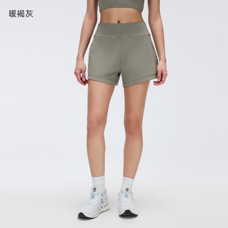 Sports casual shorts women's summer high waist loose running three-point pants training fitness yoga shorts D